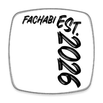 Fachabi 2026 - Square fridge magnet - white - Front
