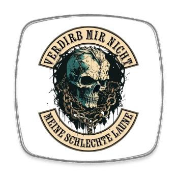 Don't spoil my bad mood - Square fridge magnet - white - Front