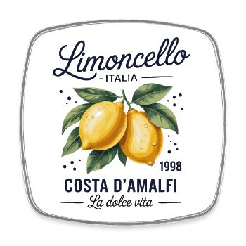 Limolello Amalfi Zest - Magnet carré - blanc - Devant