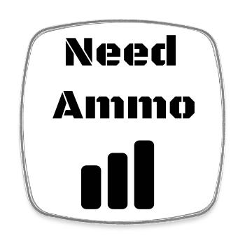 Need Ammo Load - Viereckiger Kühlschrankmagnet - Weiß - Vorne