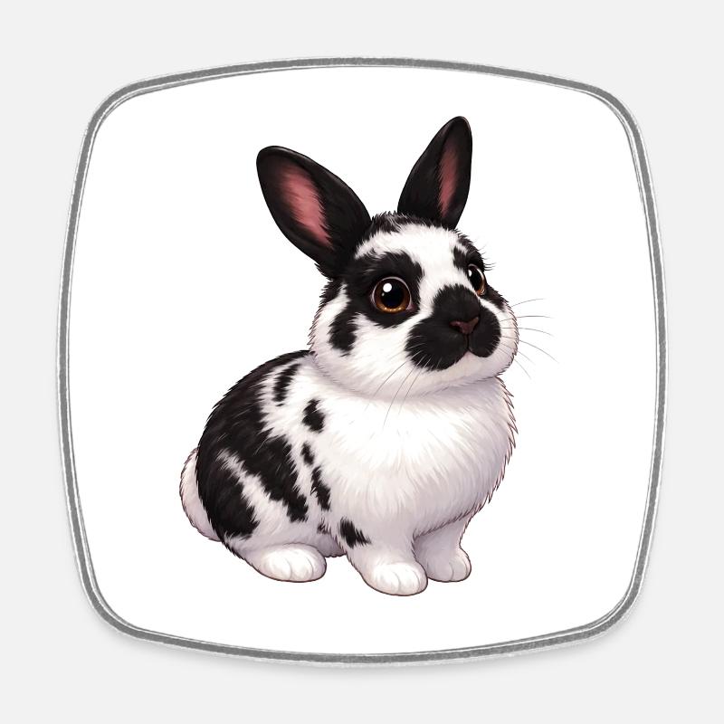 Paulinchen - Square fridge magnet - white
