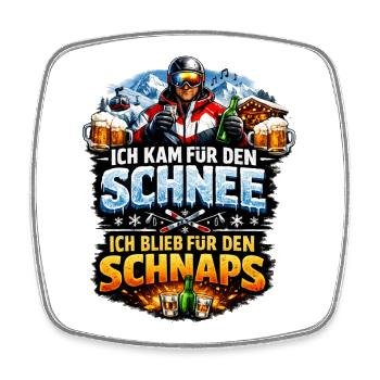 Après Ski Party Outfit - Square fridge magnet - white - Front