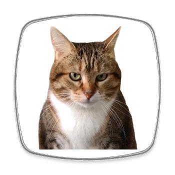 Missty portrait - Square fridge magnet - white - Front