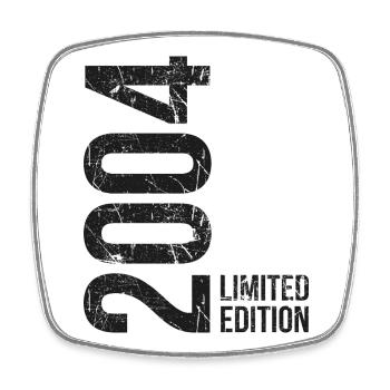 22 ans 2004 Anniversaire – Vintage - Magnet carré - blanc - Devant