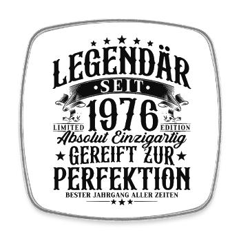 Légendaire depuis 1976 Cadeau d’anniversaire vintage - Magnet carré - blanc - Devant