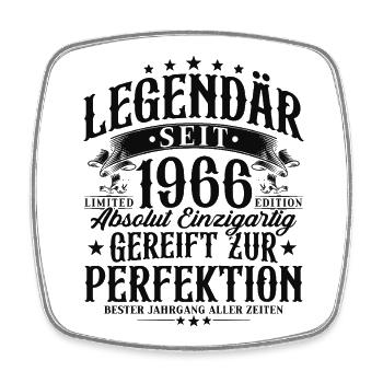 Cadeau d’anniversaire légendaire depuis 1966 - Magnet carré - blanc - Devant