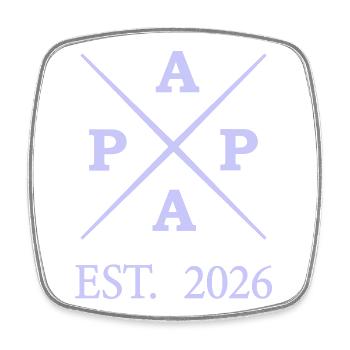 papa_est_2026 - Viereckiger Kühlschrankmagnet - Weiß - Vorne