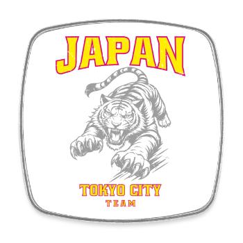 Japan Tokyo City Team - Square fridge magnet - white - Front