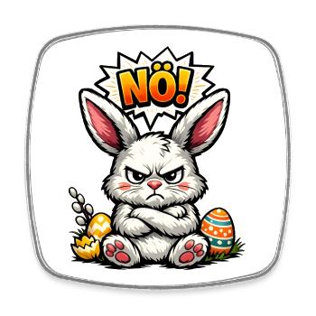 Cadeau de Pâques du lapin de Basse-Autriche - Magnet carré - blanc - Devant