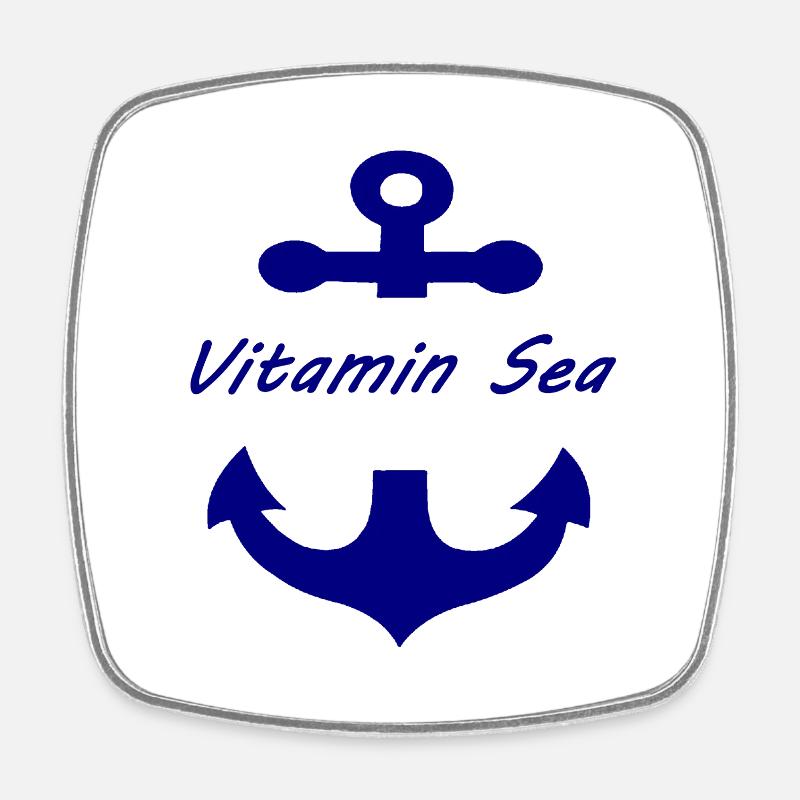 Vitamin-Sea - Square fridge magnet - white