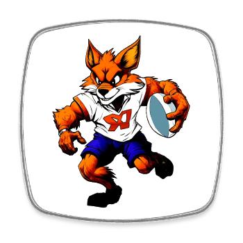 Füchse Rugby / Football - Square fridge magnet - white - Front