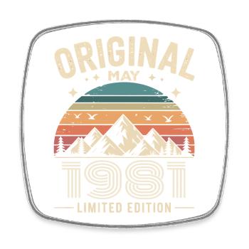 May 1981 – Legend of the Peaks and Mountains - Square fridge magnet - white - Front