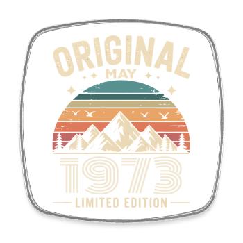 May 1973 – Legend of the Peaks and Mountains - Square fridge magnet - white - Front