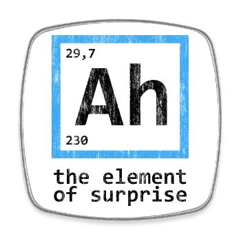 Element Of Surprise Shirt - Square fridge magnet - white - Front
