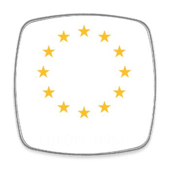 L’Europe d’abord ! L’Europe d’abord ! (2C) - Magnet carré - blanc - Devant