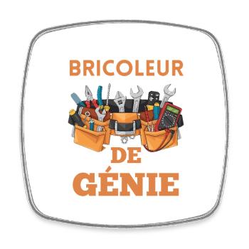 Bricoleur de Génie - Magnet carré - blanc - Devant