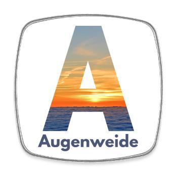 Augenweide - Wortschätze, vergessene Wörter - Viereckiger Kühlschrankmagnet - Weiß - Vorne