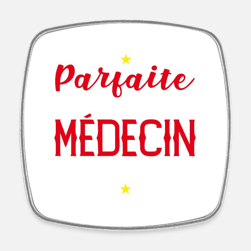 medecin_parfaite_cadeau_maman_mdecin - Magnet carré - blanc