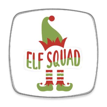 Lustiges Weihnachten Weihnachtsgeschenk Xmas Shirt - Viereckiger Kühlschrankmagnet - Weiß - Vorne