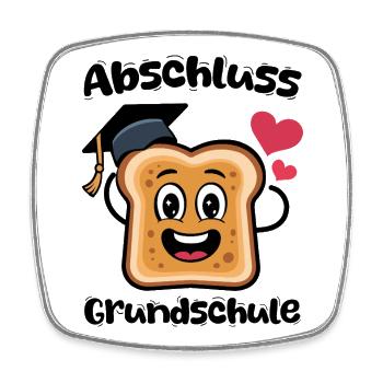 Kawaii Toast Abi Herzchen - Viereckiger Kühlschrankmagnet - Weiß - Vorne