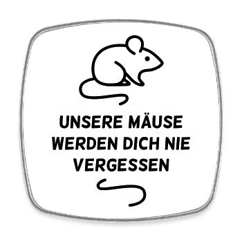 Geschenk zum Abschied für Lehrerin und Erzieherin - Viereckiger Kühlschrankmagnet - Weiß - Vorne