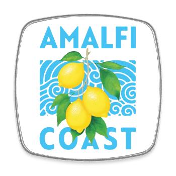 Summer Design Lemons Amalfi Coast Italy - Square fridge magnet - white - Front