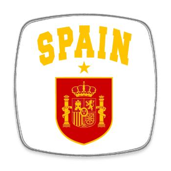 SPANIEN SPAIN España EUROPA SPANISCHE SPORT FAN - Viereckiger Kühlschrankmagnet - Weiß - Vorne