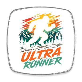 Ultra-Läufer - Viereckiger Kühlschrankmagnet - Weiß - Vorne