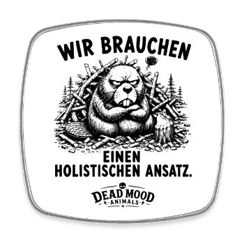 Geschenk für Kollegen Business Buzzword Humor - Viereckiger Kühlschrankmagnet - Weiß - Vorne