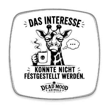 Sarkastischer Büro Humor | Lustiger Spruch - Viereckiger Kühlschrankmagnet - Weiß - Vorne