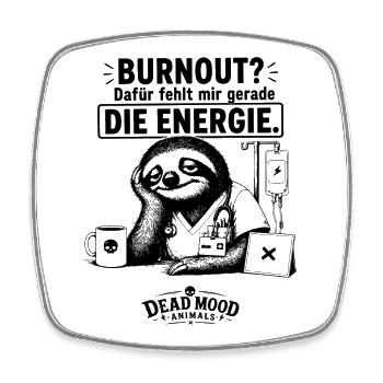 Medizin- und Bürohumor | Sarkasmus Geschenk - Viereckiger Kühlschrankmagnet - Weiß - Vorne
