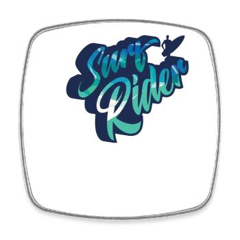 Surf Rider Wellenkraft - Viereckiger Kühlschrankmagnet - Weiß - Vorne