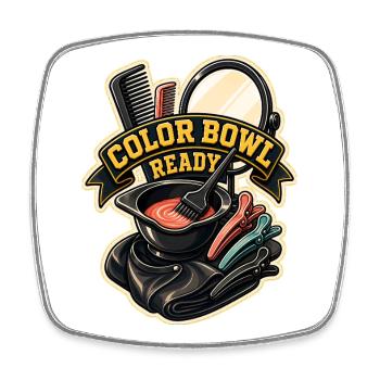 BOL DE COULEUR PRÊT - Magnet carré - blanc - Devant