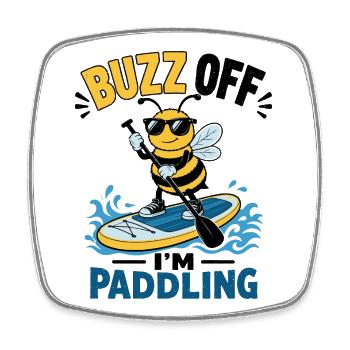 Cartoons SUP Paddleboard Board Stand Up paddel - Viereckiger Kühlschrankmagnet - Weiß - Vorne