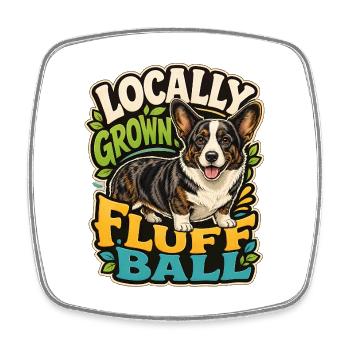 Cardiganwelshcorgi - Viereckiger Kühlschrankmagnet - Weiß - Vorne