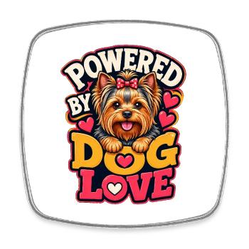 Yorkshire Terrier - Square fridge magnet - white - Front