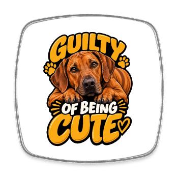 Rhodesian Dog - Square fridge magnet - white - Front