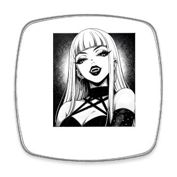 Gothic Diva Contour - Square fridge magnet - white - Front