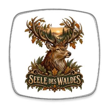 Seele des Waldes - Viereckiger Kühlschrankmagnet - Weiß - Vorne