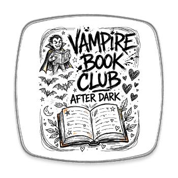 Vampire Book Club – After Dark - Viereckiger Kühlschrankmagnet - Weiß - Vorne