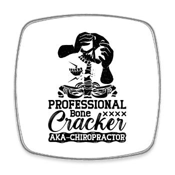 Chiropractor Physio Chiropractic Gift Idea - Square fridge magnet - white - Front
