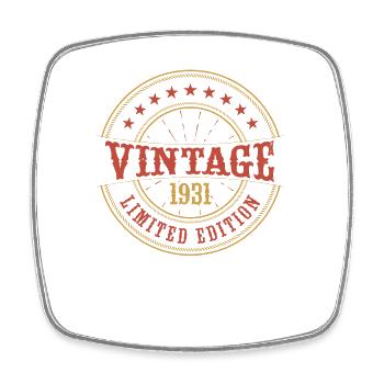 Vintage 1931 Vintage Anniversaire Idée Cadeau 1931 - Magnet carré - blanc - Devant