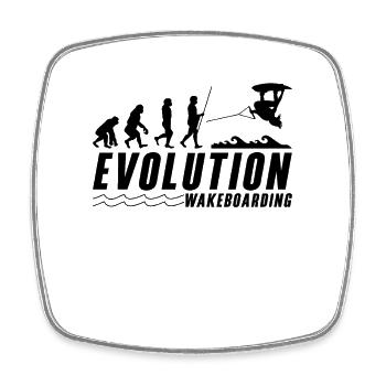 Wakeboard Wakeboarder Wakeboarding Geschenkidee - Viereckiger Kühlschrankmagnet - Weiß - Vorne