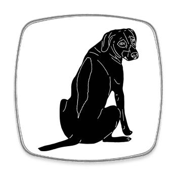 Rhodesian Ridgeback - Viereckiger Kühlschrankmagnet - Weiß - Vorne