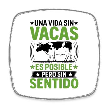 Cadeau De Vache Drôle - Magnet carré - blanc - Devant