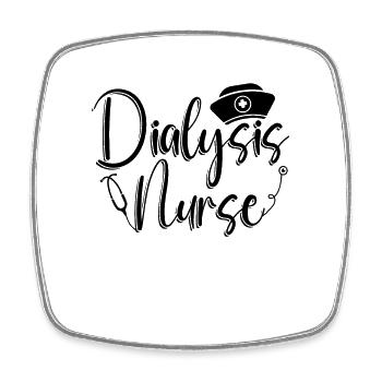 Dialysetechniker Nephrologie Dialyse Geschenkidee - Viereckiger Kühlschrankmagnet - Weiß - Vorne