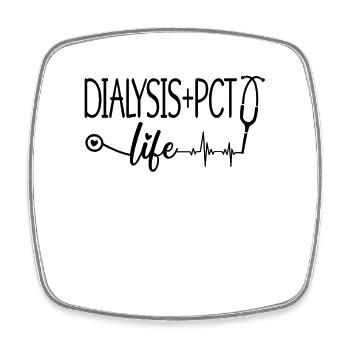 Dialyse Dialysetechniker Nephrologie Geschenkidee - Viereckiger Kühlschrankmagnet - Weiß - Vorne