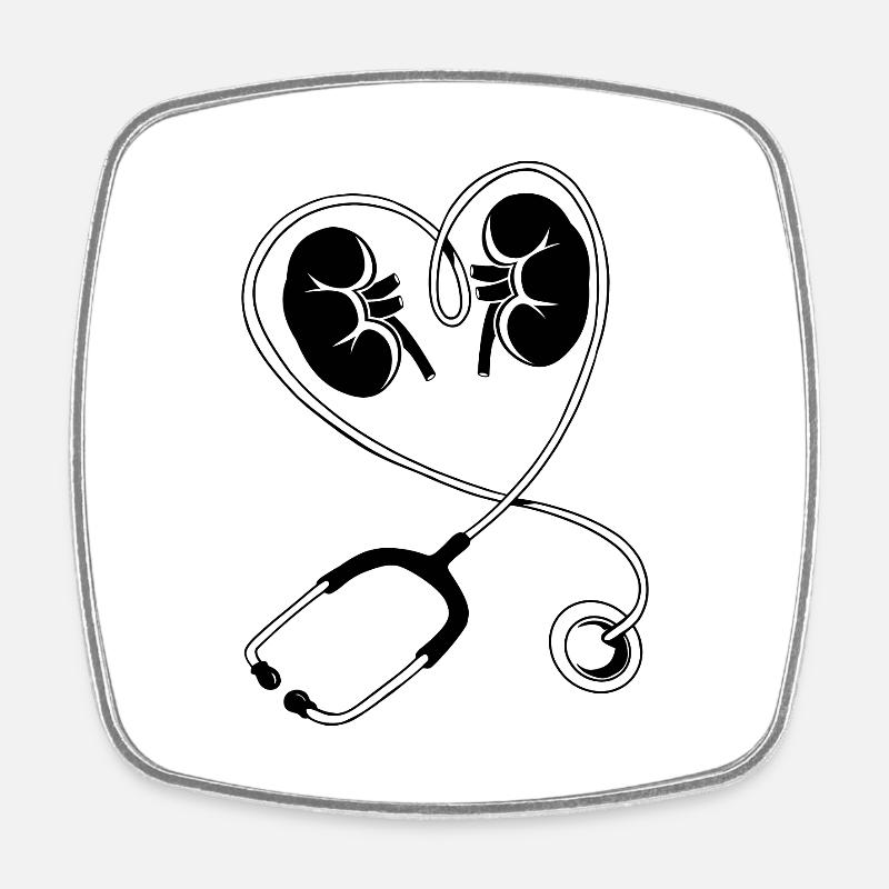 Technicien en dialyse Néphrologie cardiaque Cool Gift - Magnet carré - blanc