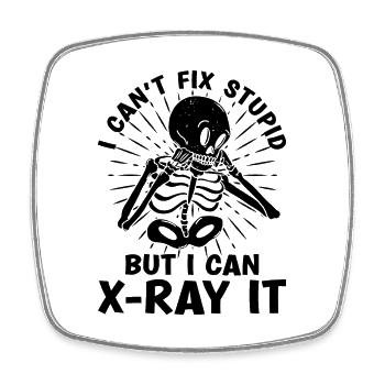Radiology X-ray X-ray Technician Gift Idea - Square fridge magnet - white - Front