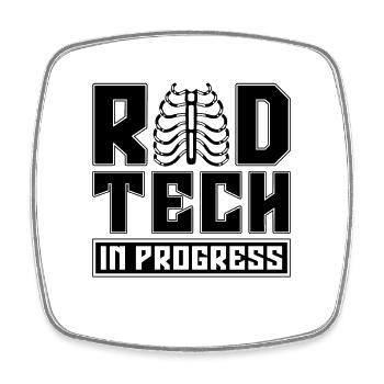 Radiology X-ray Technician X-ray Gift Idea - Square fridge magnet - white - Front
